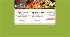 Desktop Screenshot of 5pizzas.com.br